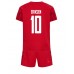 Danmark Christian Eriksen #10 Replika Babykläder Hemma matchkläder barn VM 2022 Korta ärmar (+ Korta byxor)